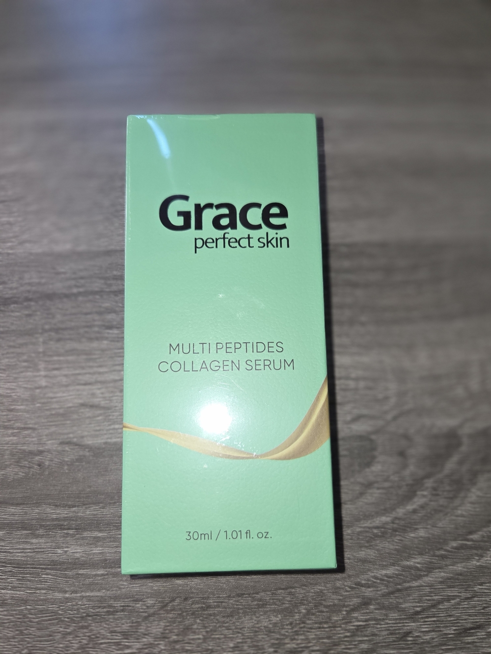 Grace Multi Peptides Collagen Serum - Mint Green & Gold Accent